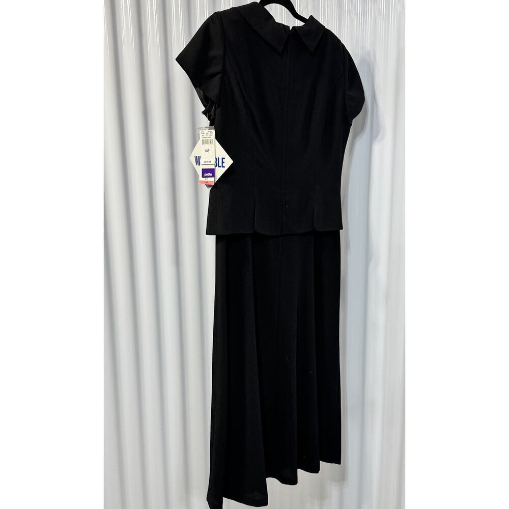 Danny & Nicole Black 2 piece Dress Set Size 14 NWT @69$